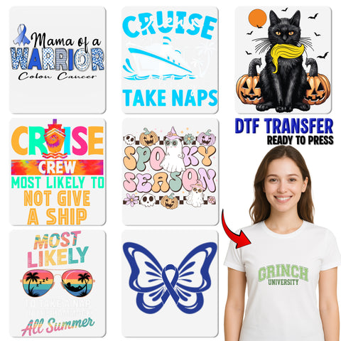 Tropical Cruise Crew Overpack Humor DTF Transfer Iron-On for Group Travel Retro Vacation Tee