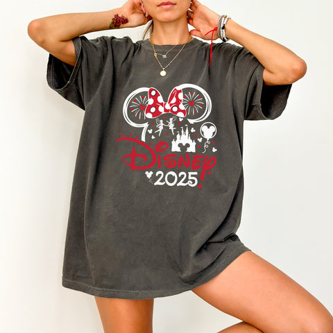 Disney Vacation 2025 DTF Transfer Ready To Press Family Disney Trip T-Shirt for Disney Fans & Enthusiasts