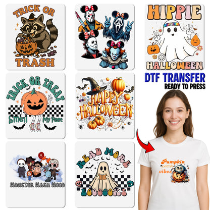 Funny Halloween Bat Humor DTF Transfer Ready To Press for Shirts Almost Bat Shit Crazy Iron-On T-shirt Apparel