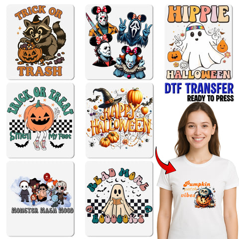 Funny Halloween Bat Humor DTF Transfer Ready To Press for Shirts Almost Bat Shit Crazy Iron-On T-shirt Apparel