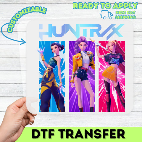 Futuristic Gaming Characters Ready To Press DTF Transfer for Teens & Young Adults Apparel
