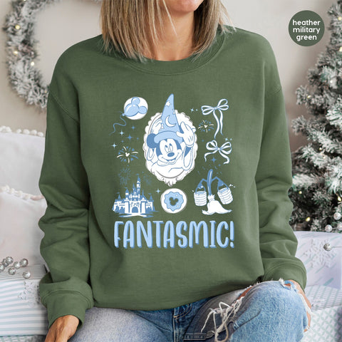 Magic Theme Park DTF Transfer Cute Sorcerer Celebration T-Shirt Iron-On for Family & Friends Fantasy Apparel Ready To Press