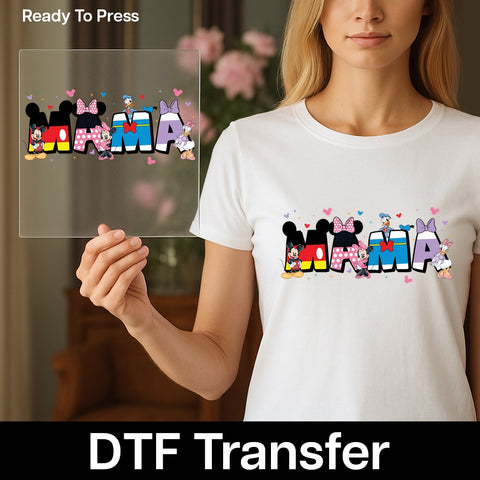 Cute Family Holiday T-Shirt Ready To Press DTF Transfer Fun & Playful Kids Event Apparel Iron-On for Family Outings