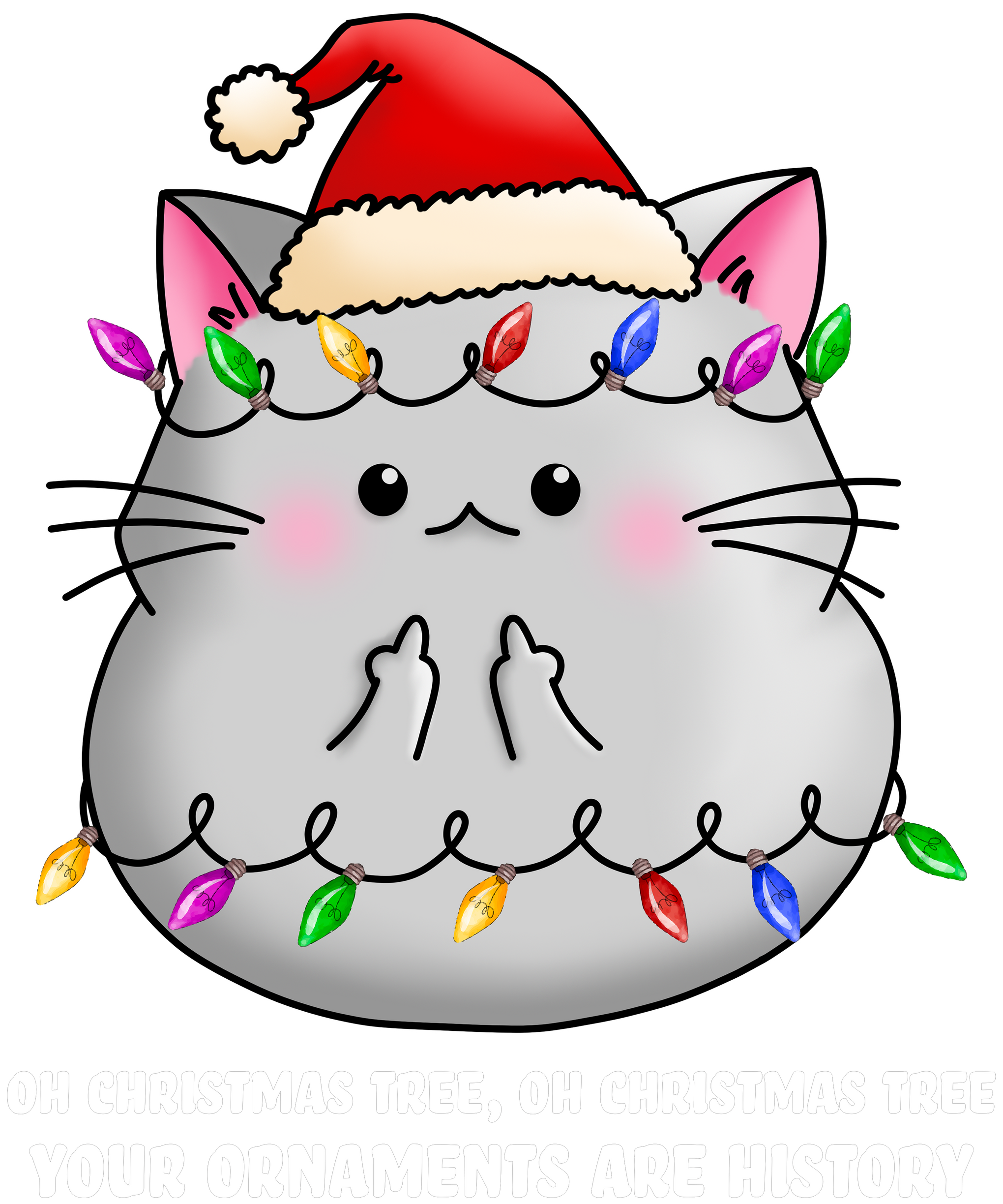 Christmas Sweatshirt, Funny Christmas Gift, Cat Mom Long Sleeve Shirt, Sarcastic Xmas TShirt, Holiday Hoodies and Sweaters, Cat Owner Hoodie