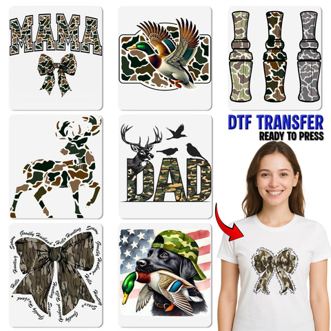 Rustic Duck Hunting Outdoor Adventure Ready To Press DTF Transfer for Outdoorsmen Apparel & Nature Enthusiasts