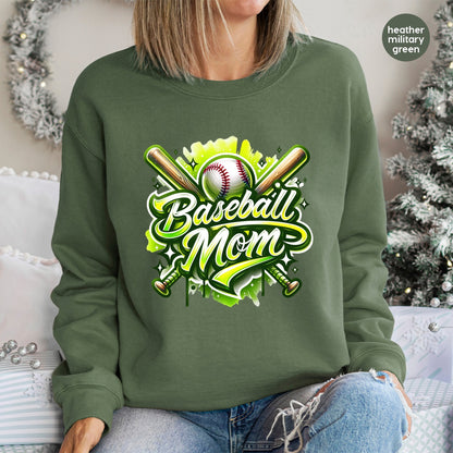 Baseball Mom DTF Transfer Shirt Design | Ready To Press Sporty Graffiti Baseball Apparel for Enthusiasts & Families