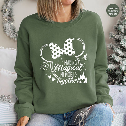 Magical Memories Disney-Inspired Cute DTF Transfer for Family & Friends T-Shirts or Hoodies