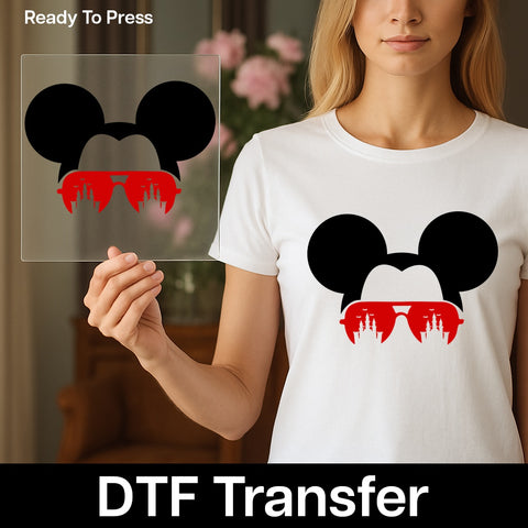 Funny Halloween Vampire Castle DTF Transfer Iron-On Ready to Press for Party Group Humor T-Shirts & Apparel