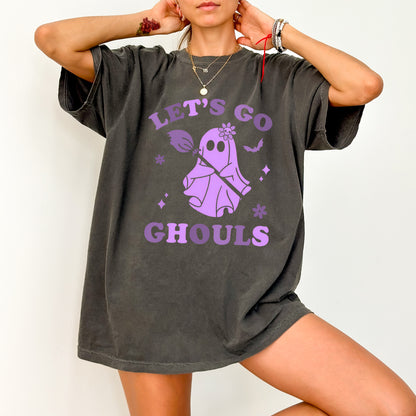 Halloween Cute Ghost DTF Transfer for T-shirts & Sweatshirts: Let's Go Ghouls Iron-On for Fun Group Celebrations