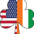 Irish American Flag Pocket Shirt, Saint Patrick's Day Gift For American, Irish American Shamrock Pocket Tee, Usa And Ireland Flag Tshirt