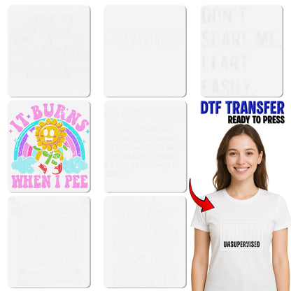 Funny Dad Joke DTF Transfer Just a Dad Who Always Came Back With the Milk Cartoon Iron On for T-Shirt & Father's Day Gift