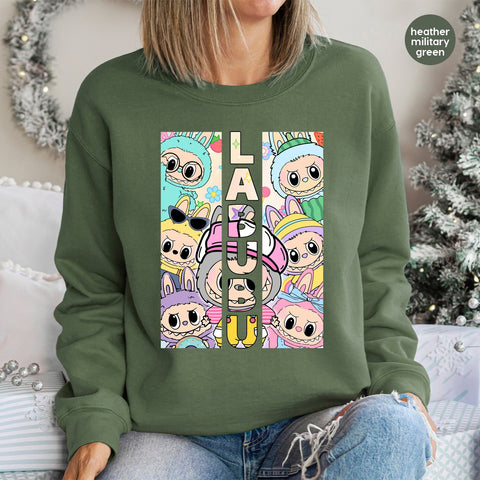 Cute Cartoon Animal DTF Transfer for Kids Apparel - Ready To Press Iron-On Design for Fun Family Events & Parties