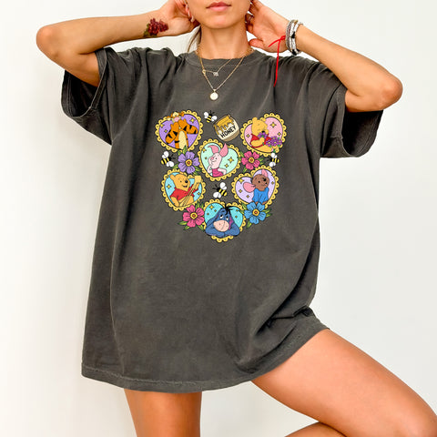 Cute Nostalgic Cartoon DTF Transfer Gift for Family Reunion, Playful Outdoor Adventure Apparel Ready to Press Iron-On
