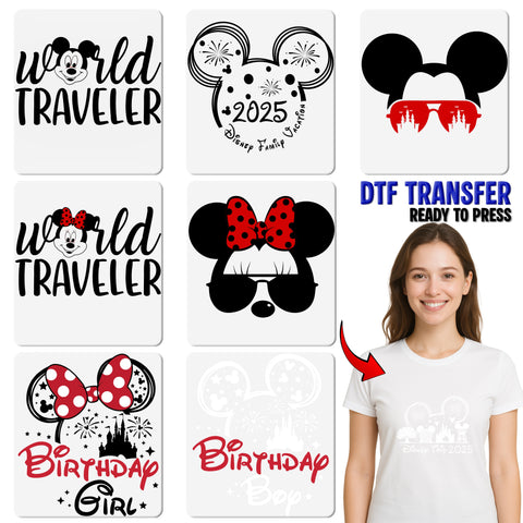 Funny Holiday Character DTF Transfer Ready To Press Iron-On T-Shirt Apparel for Special Occasions & Parties