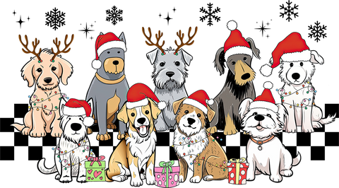 Christmas Dog Family Tshirts, Happy Woofmas Nice Shirts, Dog Lover Gift Tshirts, Dog Mom Gifts Christmas Tshirt,Gift Dog Lover Holiday Shirt