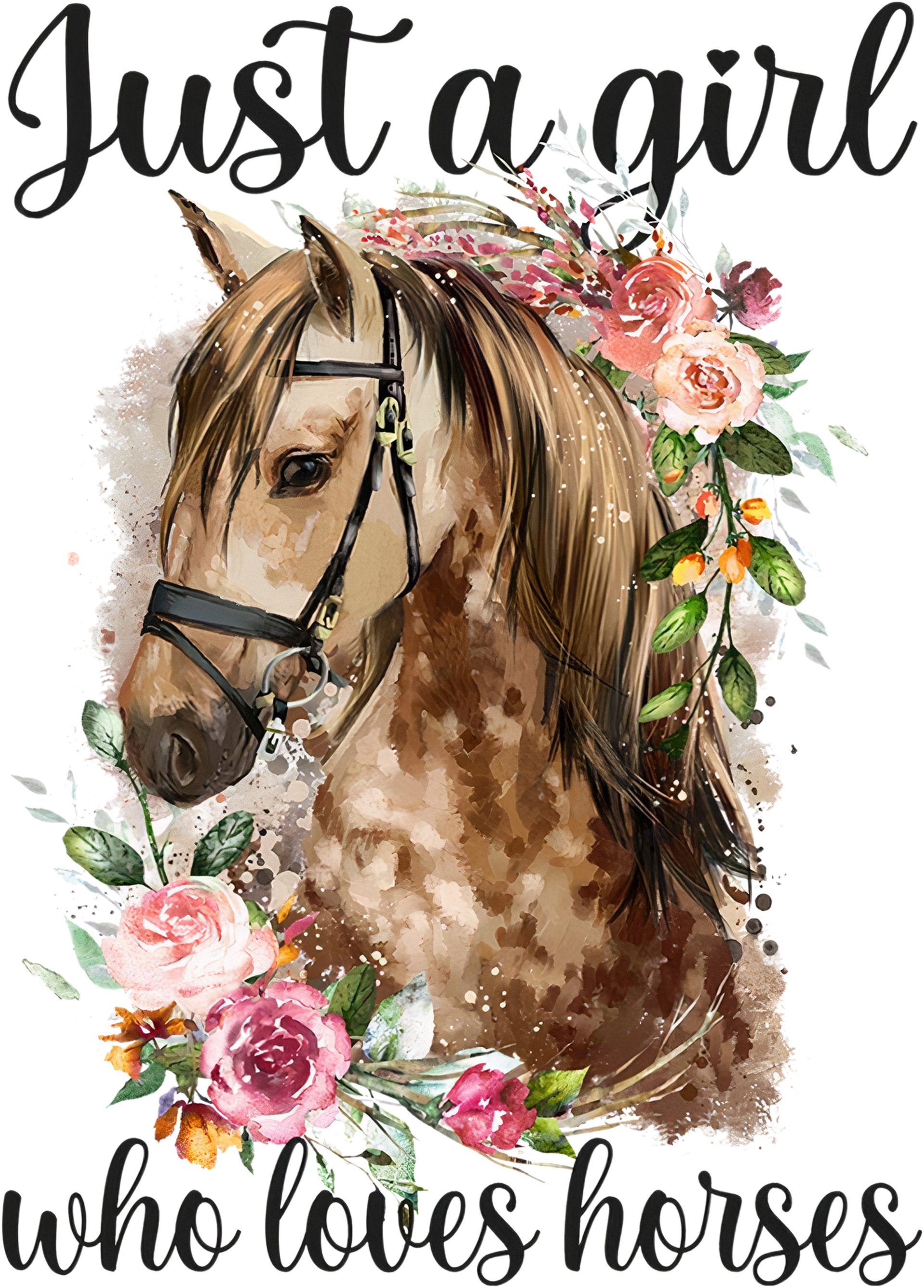 Just A Girl Who Loves Horses, Horse Riding, Horse Girl Shirt, Farmer Shirt, Horse Lover Shirt, Gift For Her, Christmas Gift, Country Shirt