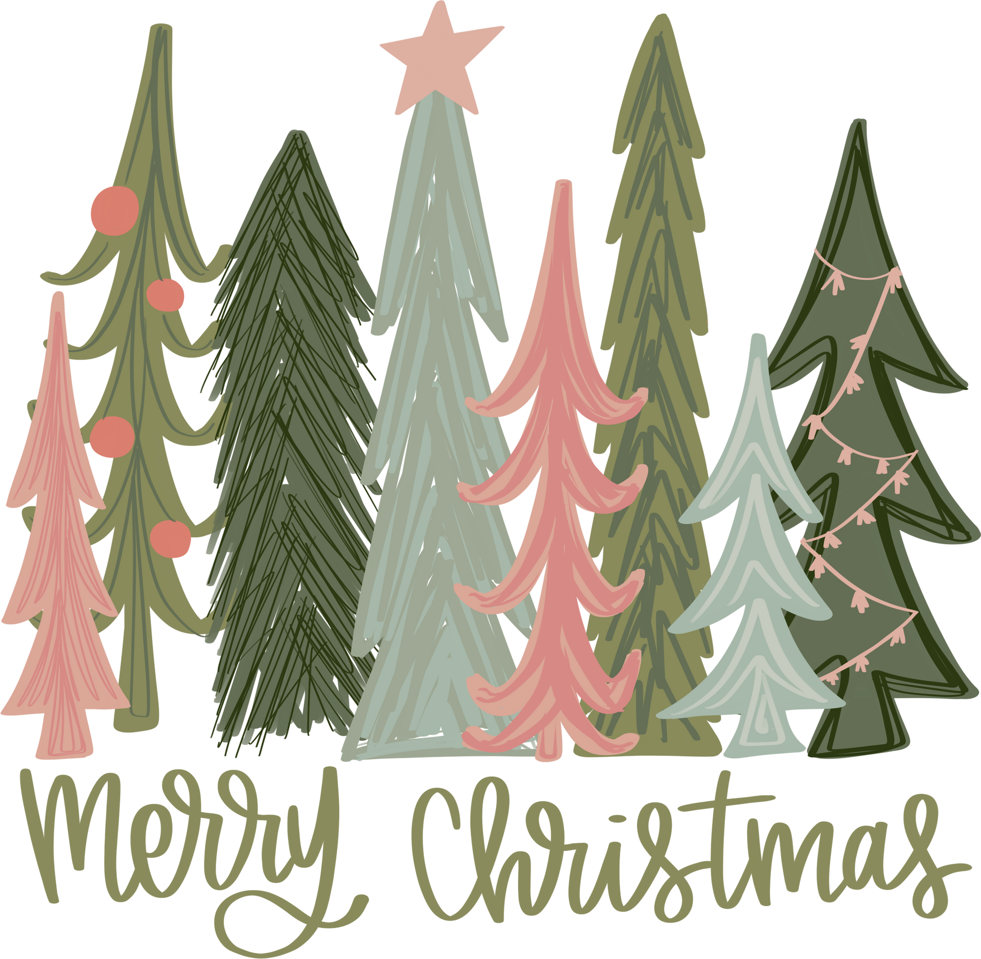 Christmas Tree Sweatshirt, Christmas Hoodies, Cute Christmas Longsleeve , Family Christmas Sweatshirt, Colorful Christmas Trees Shirt