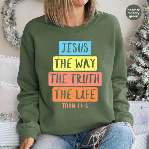 Christian Faith Jesus DTF Transfer | Modern Rustic Religious Ready to Press Iron-On for Church & Retreat Apparel