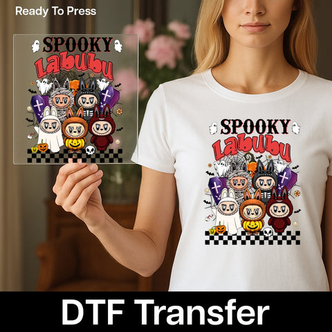 Cute Halloween Group Costume DTF Transfer for Spooky Halloween Parties & Fun Apparel