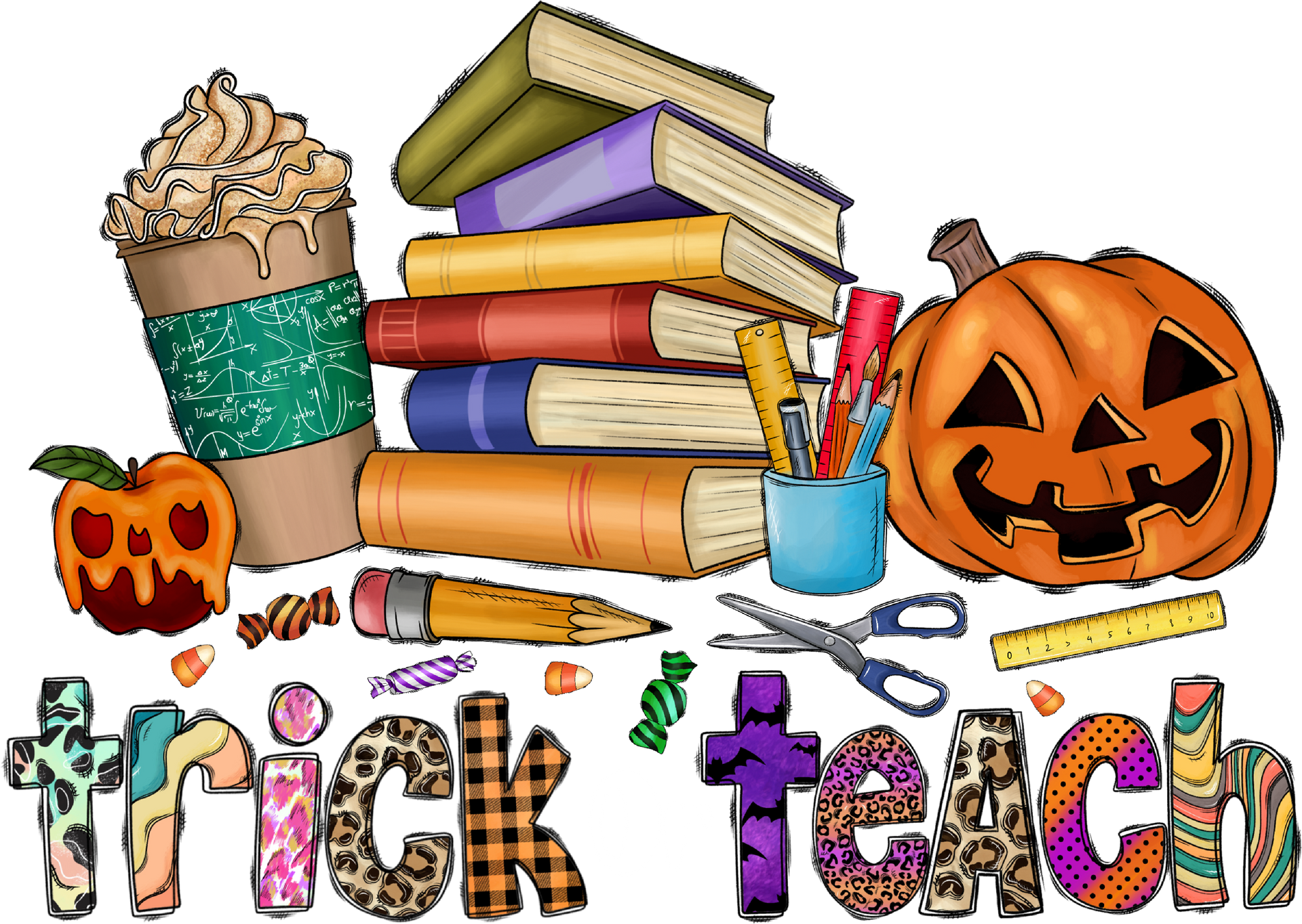 Funny Halloween Teacher Shirts, Halloween Teacher Gifts, Halloween School Party Outfit, Fall Teacher Coffee, Halloween Teacher Graphic Tees