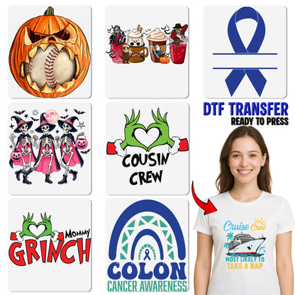 Funny Cruise Crew Casino Theme Ready To Press DTF Transfer Iron-On for Vacation T-Shirt Sweatshirt Apparel