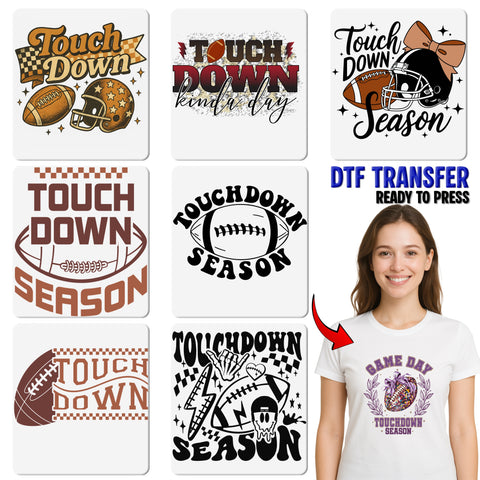 Football Tailgate Fun DTF Transfer for Sports Fans Shirt or Sweatshirt Pre-Game Touchdown Party Apparel