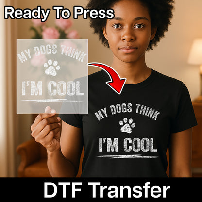 Funny Rustic Vintage Dog Lover DTF Transfer Iron-On, Ready To Press Pet Owner Gift, Cool Canine Apparel T-Shirt