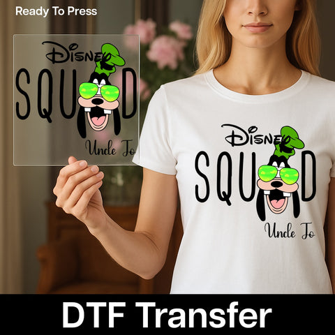 Cartoon Character DTF Transfer Ready To Press Funny Party Apparel for Teens and Adults Iron-On T-Shirt Design