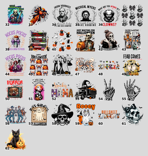 Retro Halloween VHS DTF Transfer - Nostalgic Horror Movie Iron-On for 80s & 90s Fans, Ready to Press Apparel