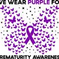 Prematurity Awareness Shirts, Family Support Gifts, Purple Ribbon Tshirt, Butterfly Graphic Tees, Gift for Mom, Premature Warrior T-Shirt