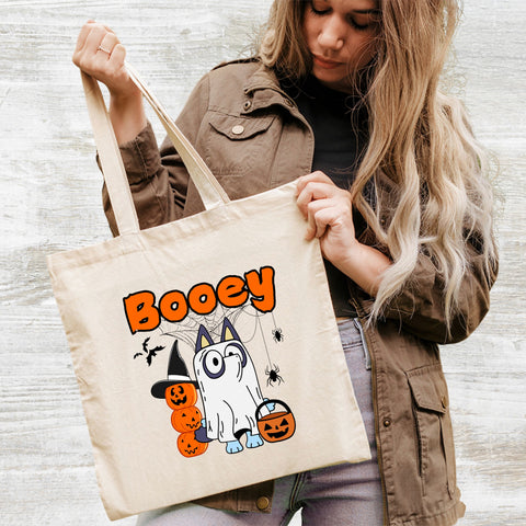 Cute Ghost Dog Halloween DTF Transfer Iron-On Ready For Funny Kids & Dog Lovers Pumpkin T-shirt & Sweatshirt