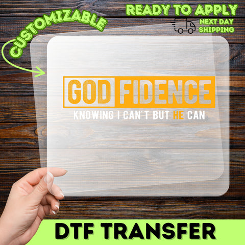 Faith & Spirit Iron-On Ready To Press DTF Transfer Shirt for Church Groups - Godfidence Christian Apparel Design