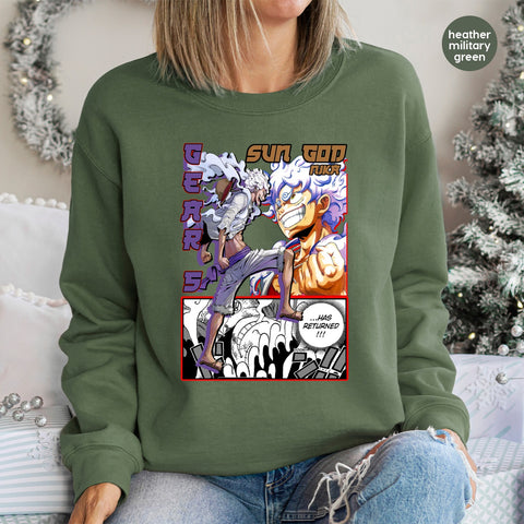 Anime Transformation Dynamic DTF Transfer for Cosplay Apparel - Bold & Vibrant Anime Fan Art Ready to Press for Shirts