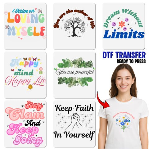 Inspirational Tree of Life DTF Transfer Ready To Press Motivational Quote Shirt or Sweatshirt for Life Coaches & Yoga Retreats