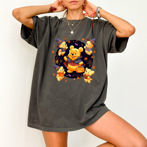 Cute Halloween Bears in Costume DTF Transfer for Family Shirts & Hoodies, Ready To Press Iron-On Fall Apparel for Kids