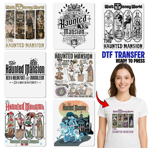 Iron-On Cute Holiday DTF Transfer for Family Matching T-Shirts & Group Celebration Apparel
