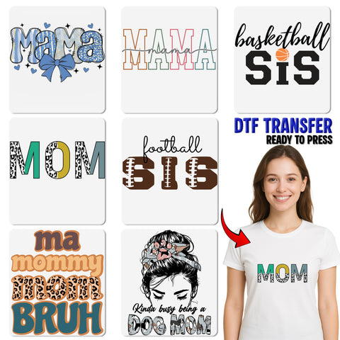 Bold Leopard Print Mom Mode DTF Transfer Ready to Press for Mother's Day Apparel & Trendy T-Shirts