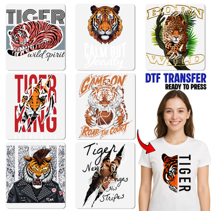 Urban Tiger New York City The Bronx DTF Transfer for Fashion-Forward T-Shirt, Ready to Press Iron-On for Hoodie or Sweatshirt