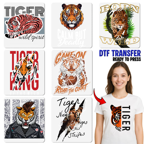 Urban Tiger New York City The Bronx DTF Transfer for Fashion-Forward T-Shirt, Ready to Press Iron-On for Hoodie or Sweatshirt
