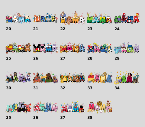 Cute Animated Family Character DTF Transfer for Kids & Adults, Ready To Press Iron-On, Cartoon Celebration T-shirt, Cultural Party Apparel