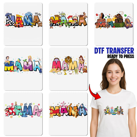 Polynesian Adventure Family T-shirt DTF Transfer Ready To Press Cute Tropical Island Theme Apparel
