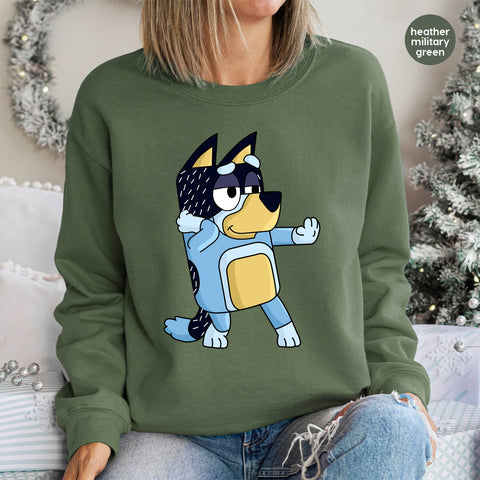 Cute Cartoon Dog DTF Transfer for Kids T-Shirts, Ready To Press Iron-On Design, Playful Animal Print for Dog Lovers