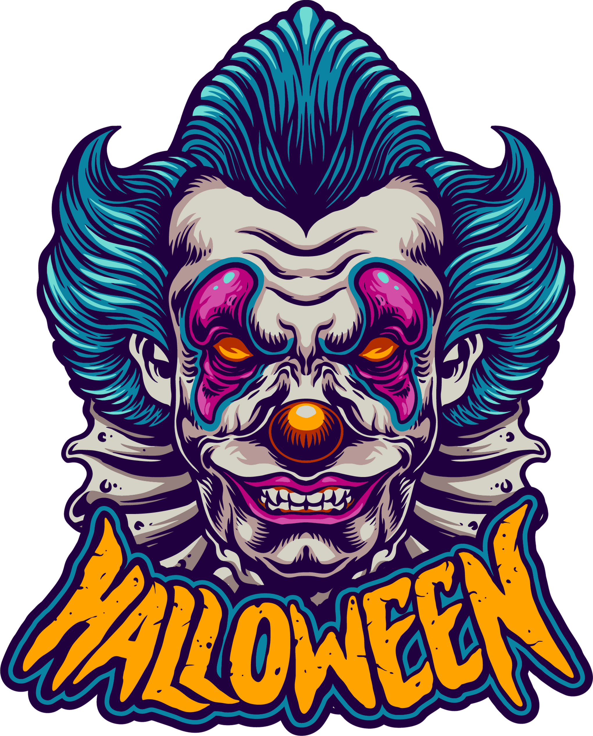 Halloween Clown Shirt, Halloween Costume T-Shirt, Halloween Party Tee,Spooky Season Gift,Fall Autumn T Shirt,Trick or Treat,Halloween Design