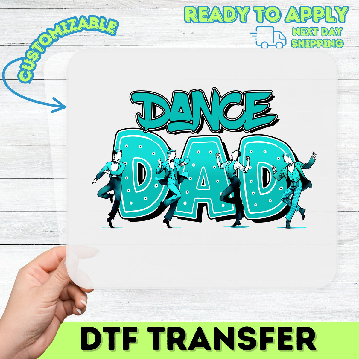 Funny Dance Dad Direct-To-Film DTF Transfer Ready to Press for Tees - Perfect Father's Day Celebratory Apparel