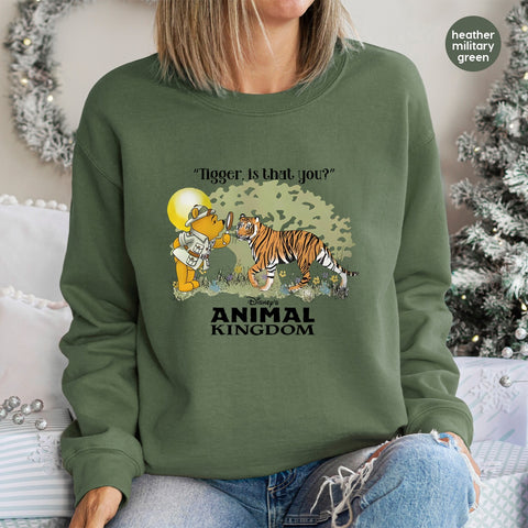 Cute Animal Adventure DTF Transfer T-Shirt Iron-On for Safari Parties & Zoo Trips, Ready to Press Whimsical Kids Wear
