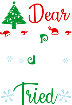 Dear Santa I Really Tried Youth Sweatshirt, Christmas Tree Sweatshirt For Youth, Santa Youth Gift, Christmas Santa Youth Sweatshirt