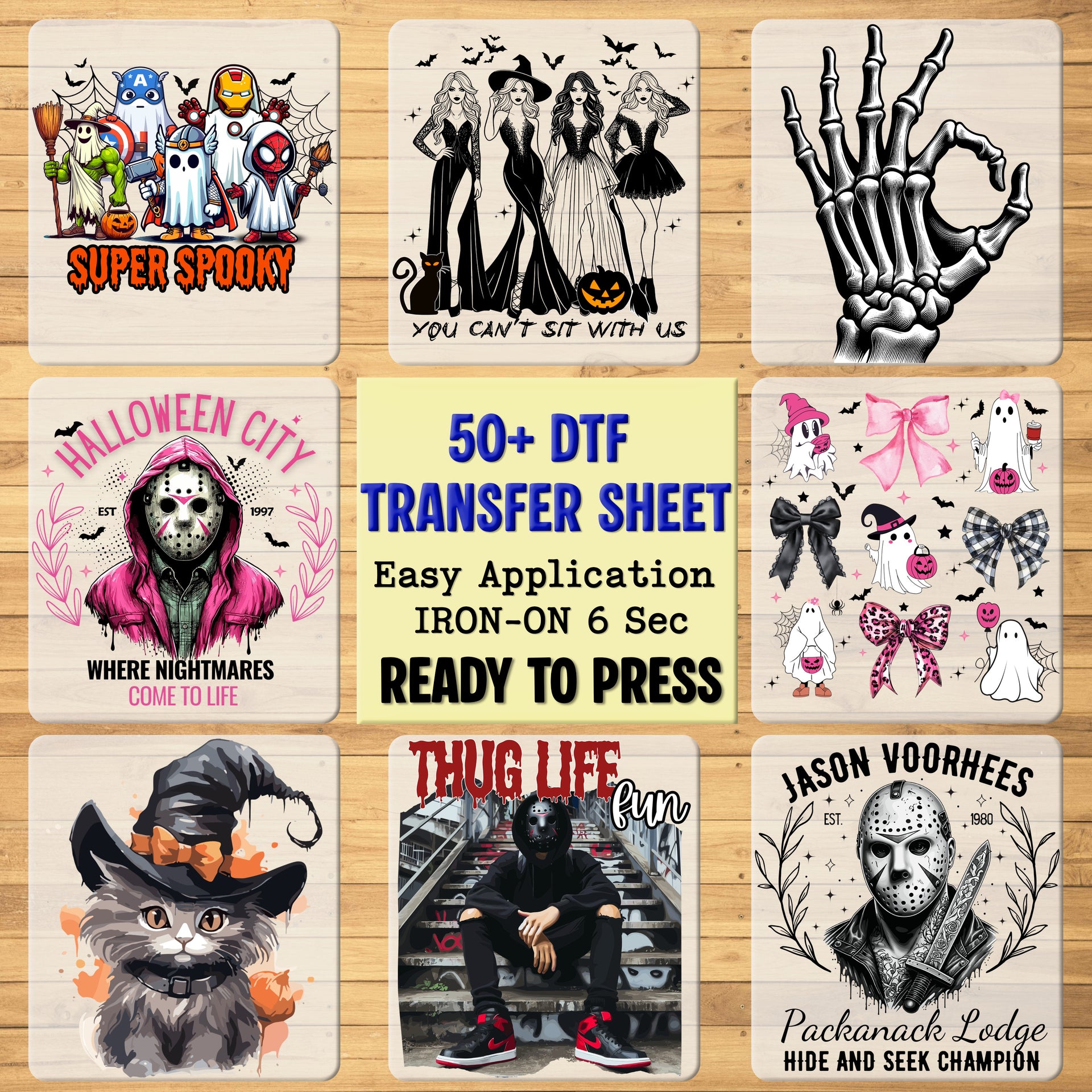 Cute Boo Boo Crew Medical Staff Halloween DTF Transfer Iron-On Funny Ghost Nurse T-Shirt Ready To Press Apparel