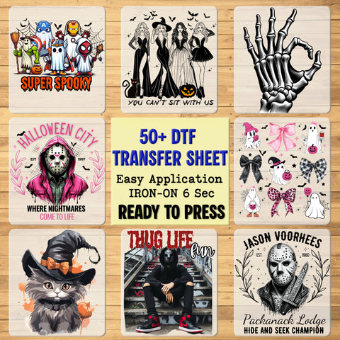Cute Boo Boo Crew Medical Staff Halloween DTF Transfer Iron-On Funny Ghost Nurse T-Shirt Ready To Press Apparel