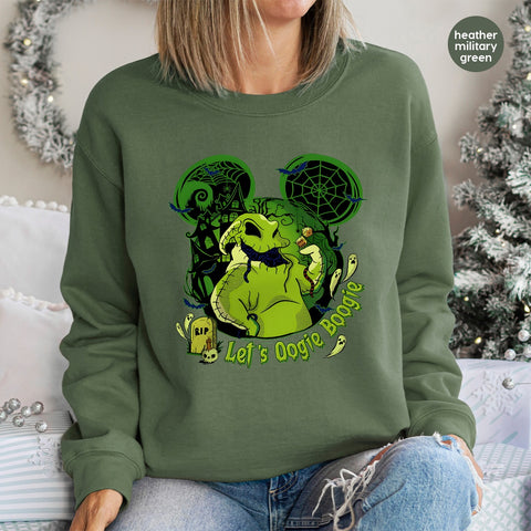 Iron-On Funny Oogie Boogie Halloween DTF Transfer Spooky Shirt for Halloween Enthusiasts
