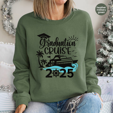 Graduation Cruise DTF Transfer Iron-On for Class of 2023 Apparel, Ready To Press Grad Celebration Theme for T-shirts & Hoodies